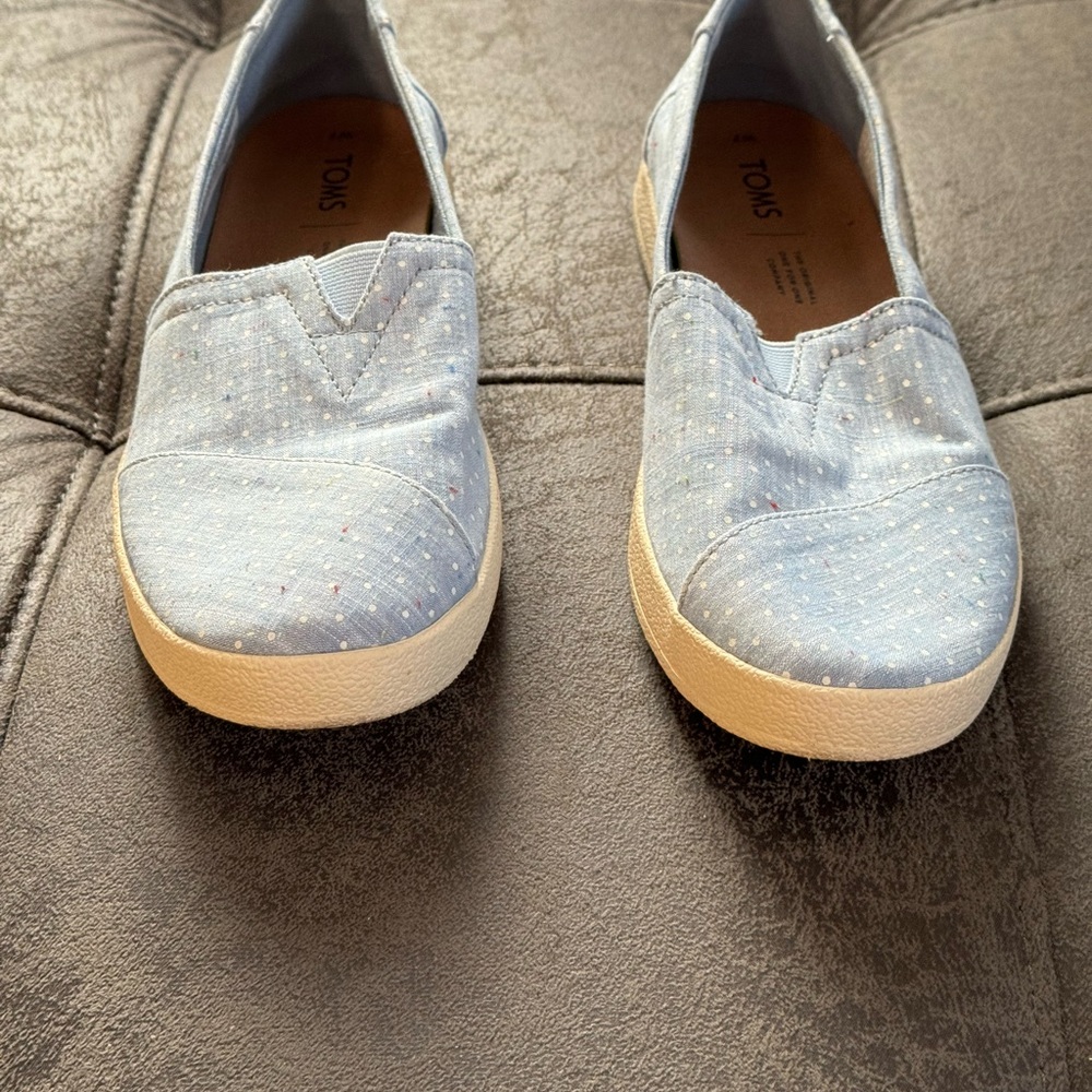 Toms Women’s Slip-on Shoes Light Blue Size 7 - Picture 5 of 9